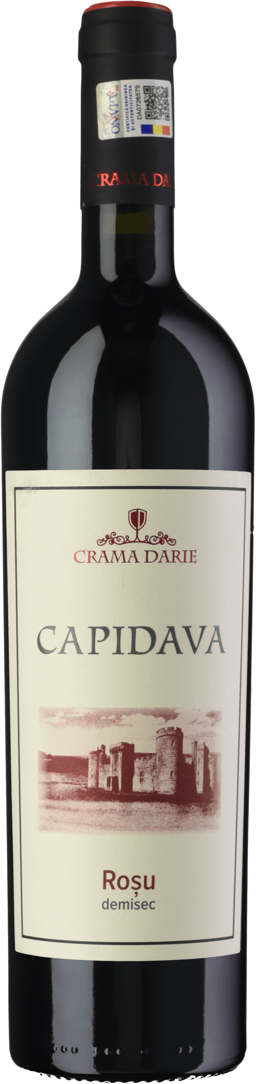 Sticlă de vin Capidava Roșu 2022, Cabernet Sauvignon, Fetească Neagră, 2022